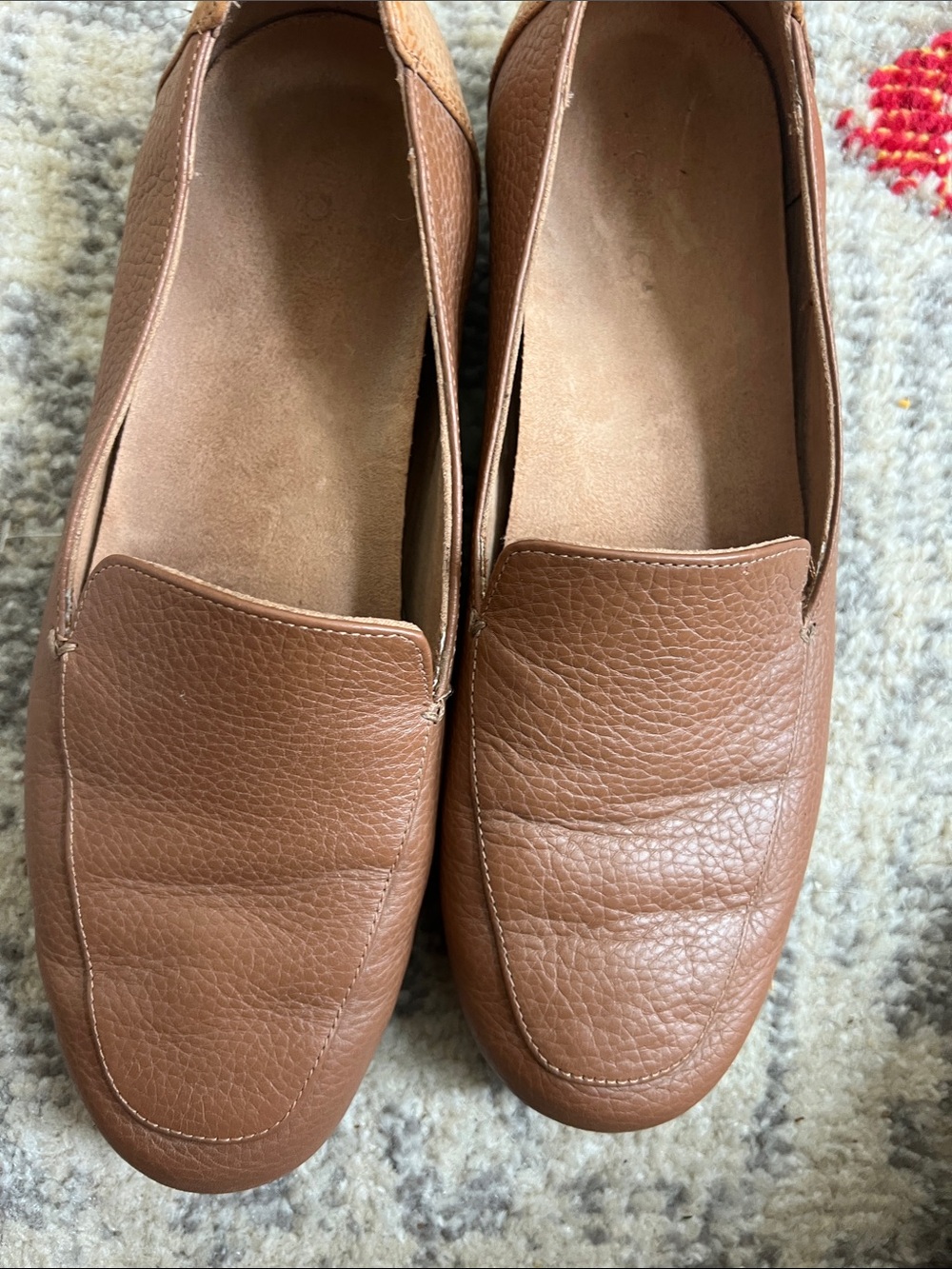 VIONIC Elora Toffee Leather Driving Loafers 10 Comfort Casual Work fall travel - Picture 3 of 8